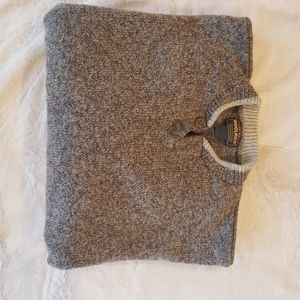 Mens 2 button wool sweater